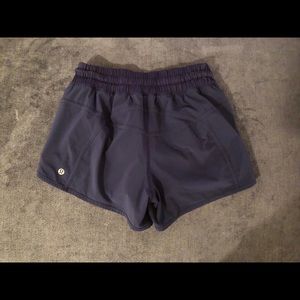 Navy Lululemon workout shorts